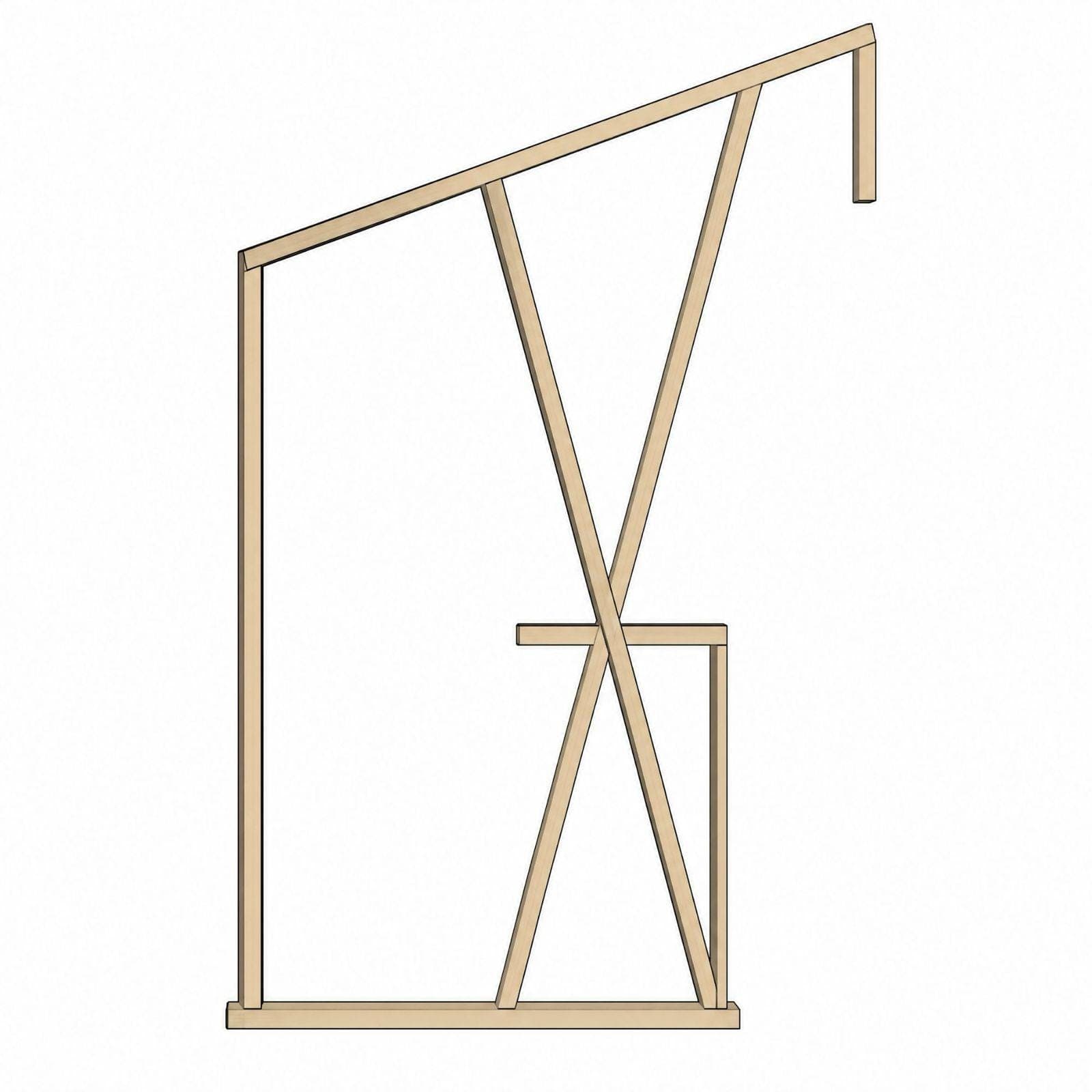 DIY Foldable Market Stall Plans PDF | Wooden Display Stand with Canopy | Craft Show Vendor Booth Blueprint | Portable Street Fair Cart Plan - view 4