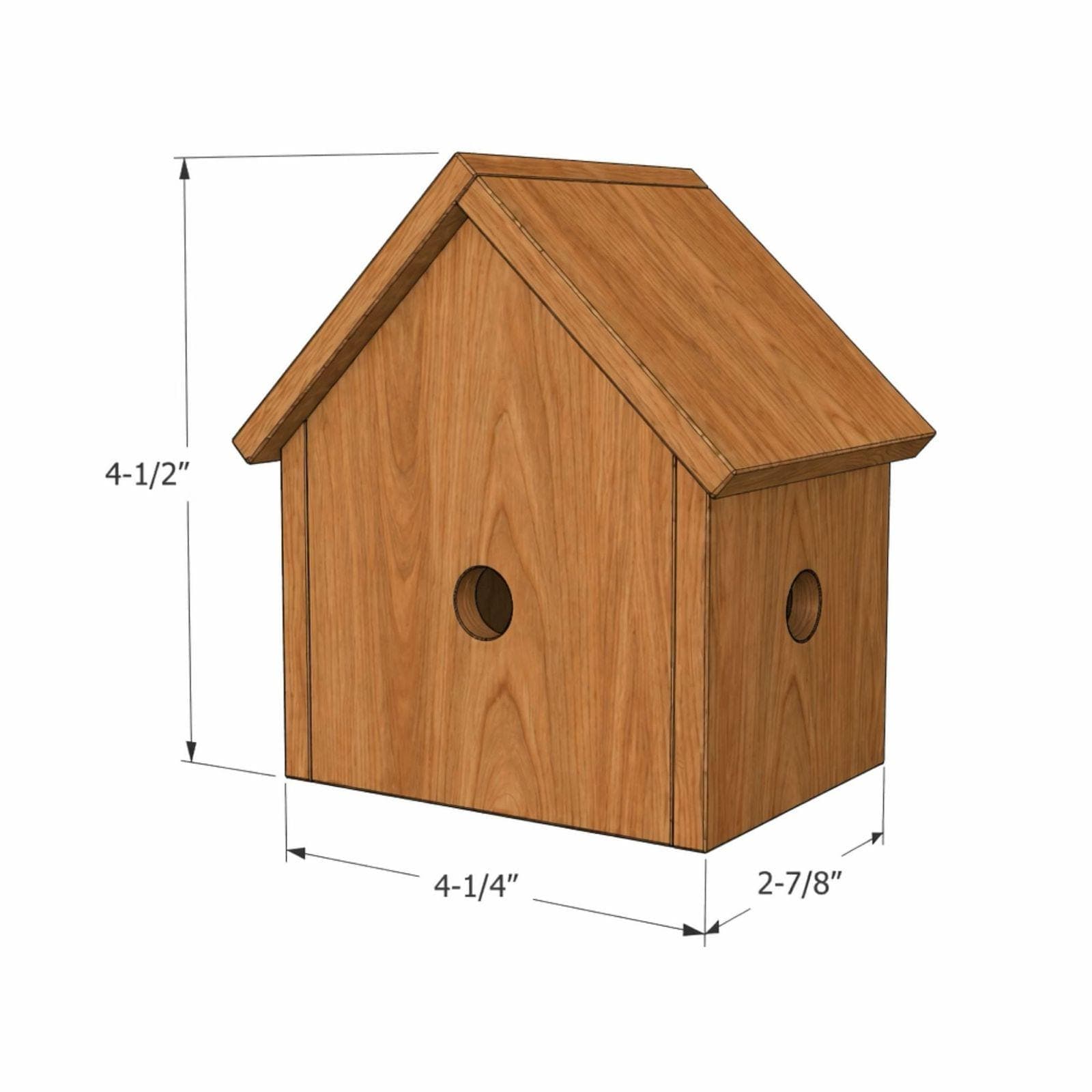 DIY Carpenter Bee Trap Plans PDF | Wooden Wood Bee Catcher Woodworking | Mason Jar Bee Traps for Outside Hanging - view 2