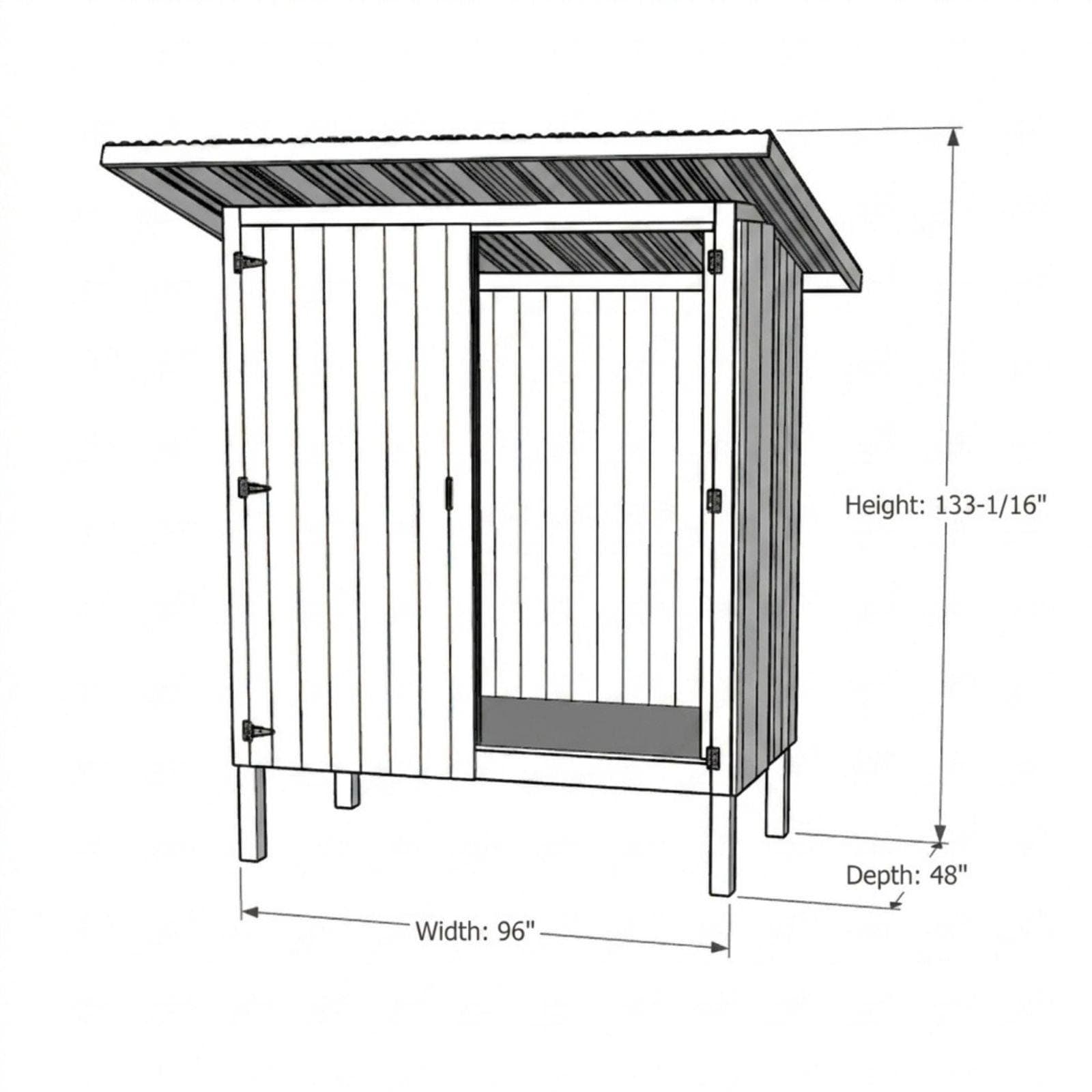DIY Roadside Farm Stand Plans PDF | Enclosed Produce Rack & Vegetable Stand | Egg Stand with Cooler Space - view 2