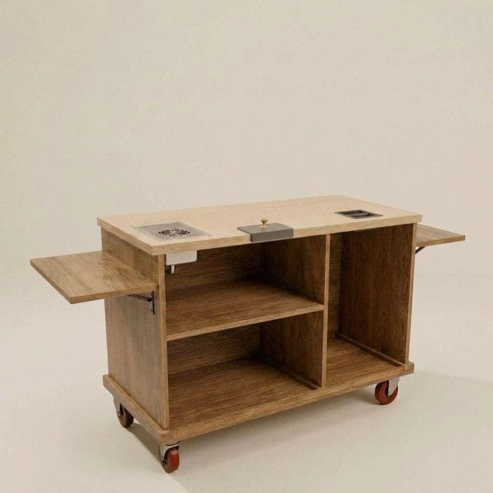 Mobile Folding Coffee Cart DIY Plans PDF | Collapsible Bar Cart for Events - view 6