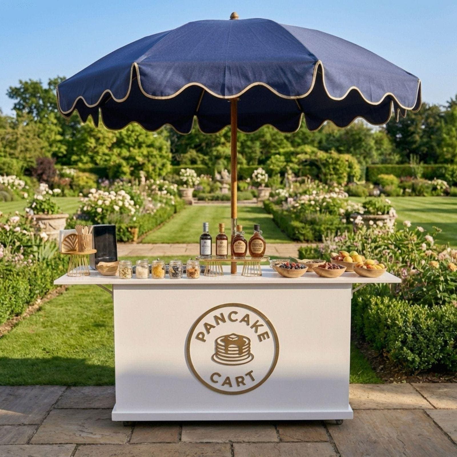 DIY Pancake Cart Plans PDF | Mobile Food Stand with Umbrella Mount | Crepe & Dessert Bar Blueprint | Event Catering Woodworking - view 3