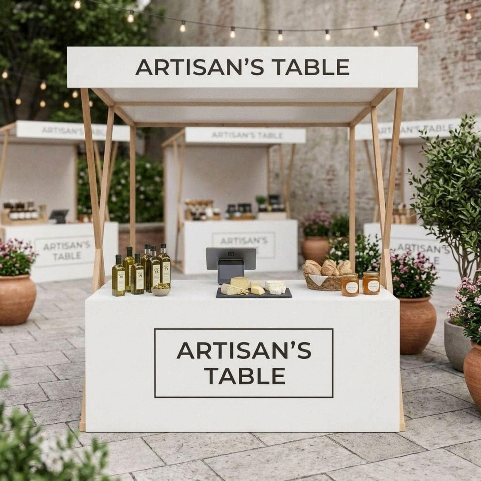 DIY Foldable Market Stall Plans PDF | Wooden Display Stand with Canopy | Craft Show Vendor Booth Blueprint | Portable Street Fair Cart Plan - view 5