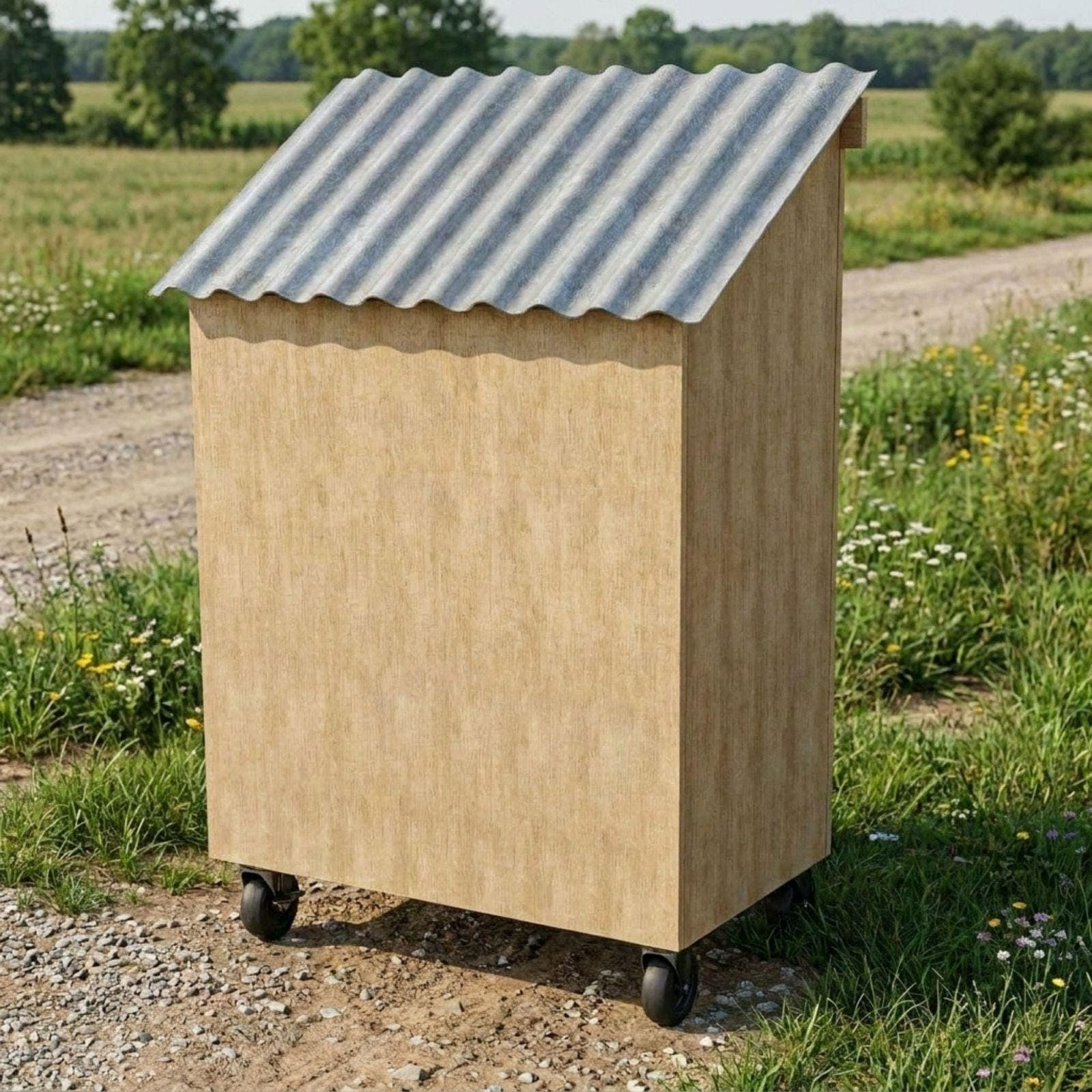 DIY Farm Stand Mobile Cart Plans PDF | Egg Stand on Wheels Blueprint | Mobile Farmers Market Stand | Roadside Farmstand Cart - view 6